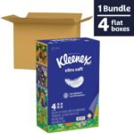 Kleenex Ultra Soft Facial Tissues, 4 Flat Boxes, - Image 3