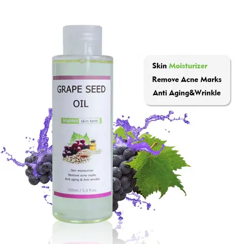 Cold Pressed Grape seed Oil Anti Oxidant Aging Skin Care Pure Grape Seed Oil body care moisturizing