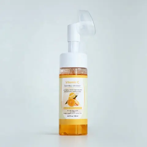 Face Wash Skincare Gentle Cleansing Lemon Vitamin C Makeup Remover Foaming Mousse Face Cleanser