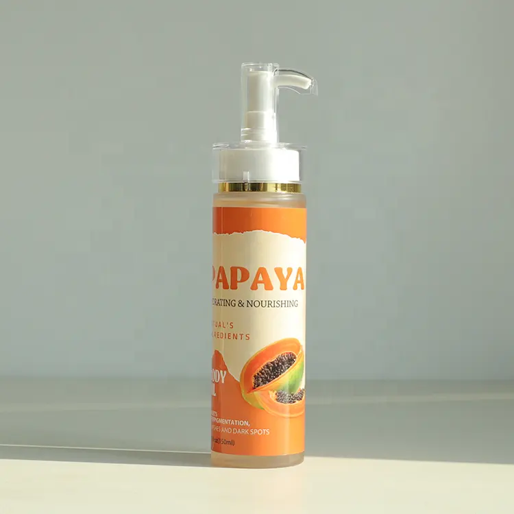 OEM-Private-Label-Papaya-body-oil-Vitamin.webp OEM Papaya body oil Vitamin C Vitamin E knuckle whitening Moisturizing dark spot removal - Image 1