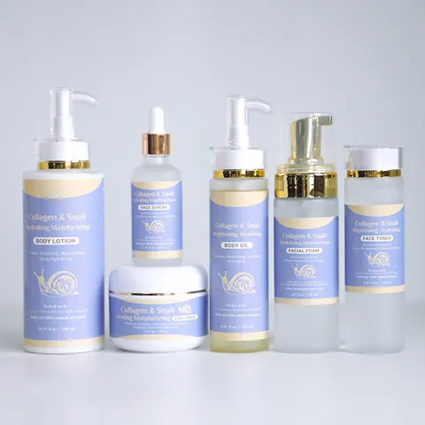 Organic-Face-Product-For-Sensitive-Skin-Acne.jpg_480x480.webp Organic Face Product For Sensitive Skin Acne Treatment Firming Anti-aging Collagen Snail Set - Image 1