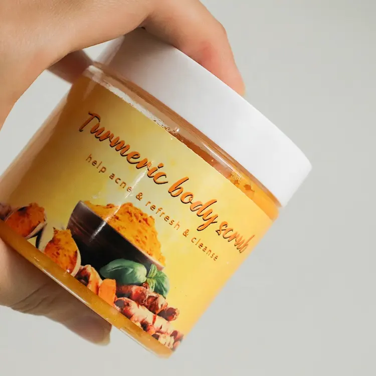 Private-Label-Brightening-Organic-Ginger-Vitamin-C.webp Brightening Organic Ginger Vitamin C Exfoliating Turmeric Body Scrub - Image 1