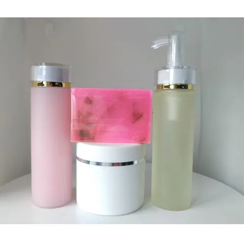 Skin-care-anti-wrinkle-antioxidant-brightening-and.jpg_480x480.webp Skin care, anti-wrinkle, antioxidant, brightening and firming set, Toner + body oil + rose soap + cream - Image 1