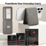 Detachable Leather Wallet Magnetic Phone Holder For Magsafe iPhone 17 Air 16 15 14 Plus 13 12 Pro Max Stand Bank ID Card Cover - Image 3