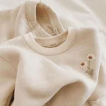Baby Girls Clothes Set Fleece Embroidery Daisy Pullover Sweatshirt+Jogger Pants Set Girls Boys Tracksuit Toddler Girl Clothes - Image 2