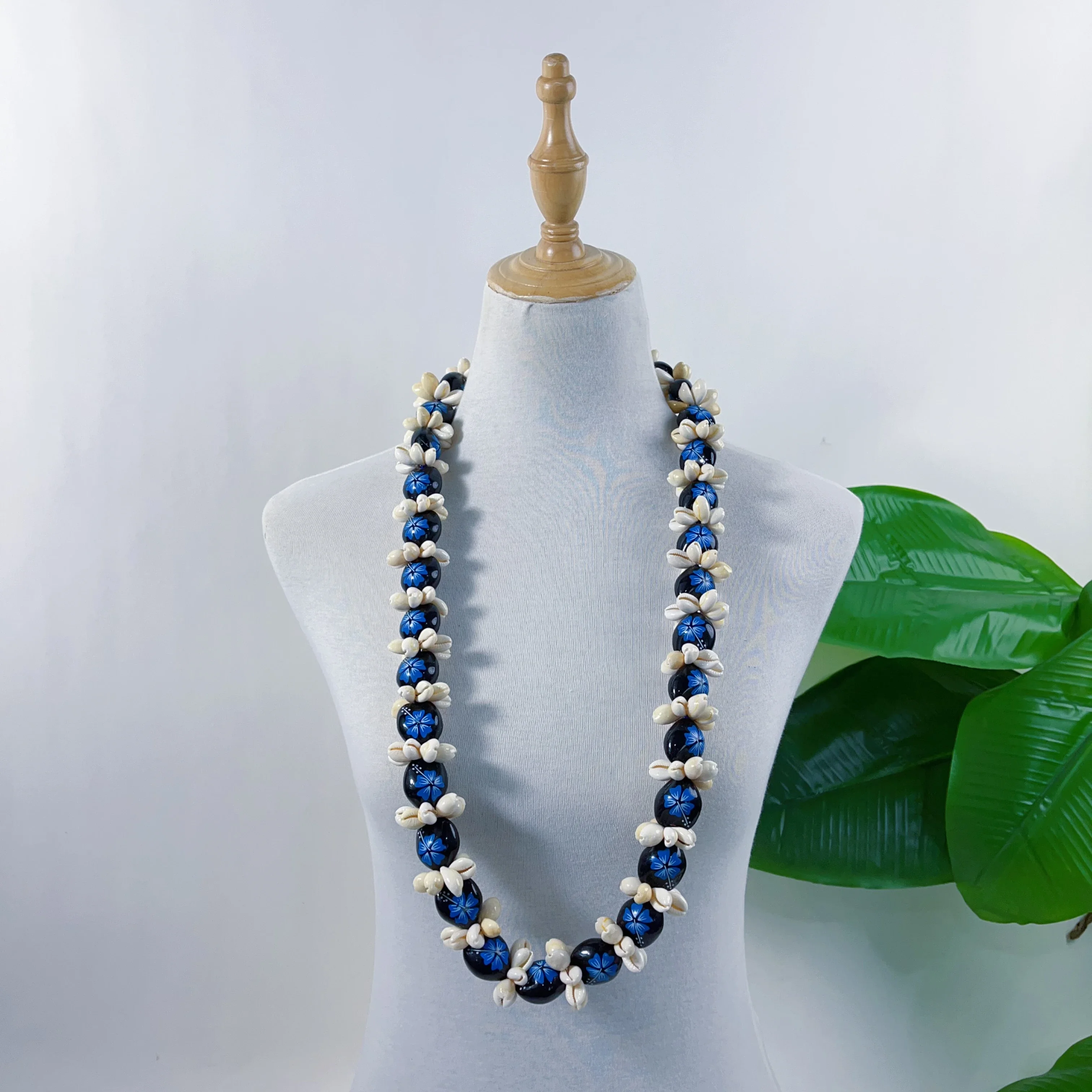 kf-S383c4c065a2c4864b91db1e334a6e77cX 2025 New Desing Acrylic Kukui Necklace Customize Pattern Woman Fashion Jewelry For Graduation Wedding Birthday Luau Party - Image 1