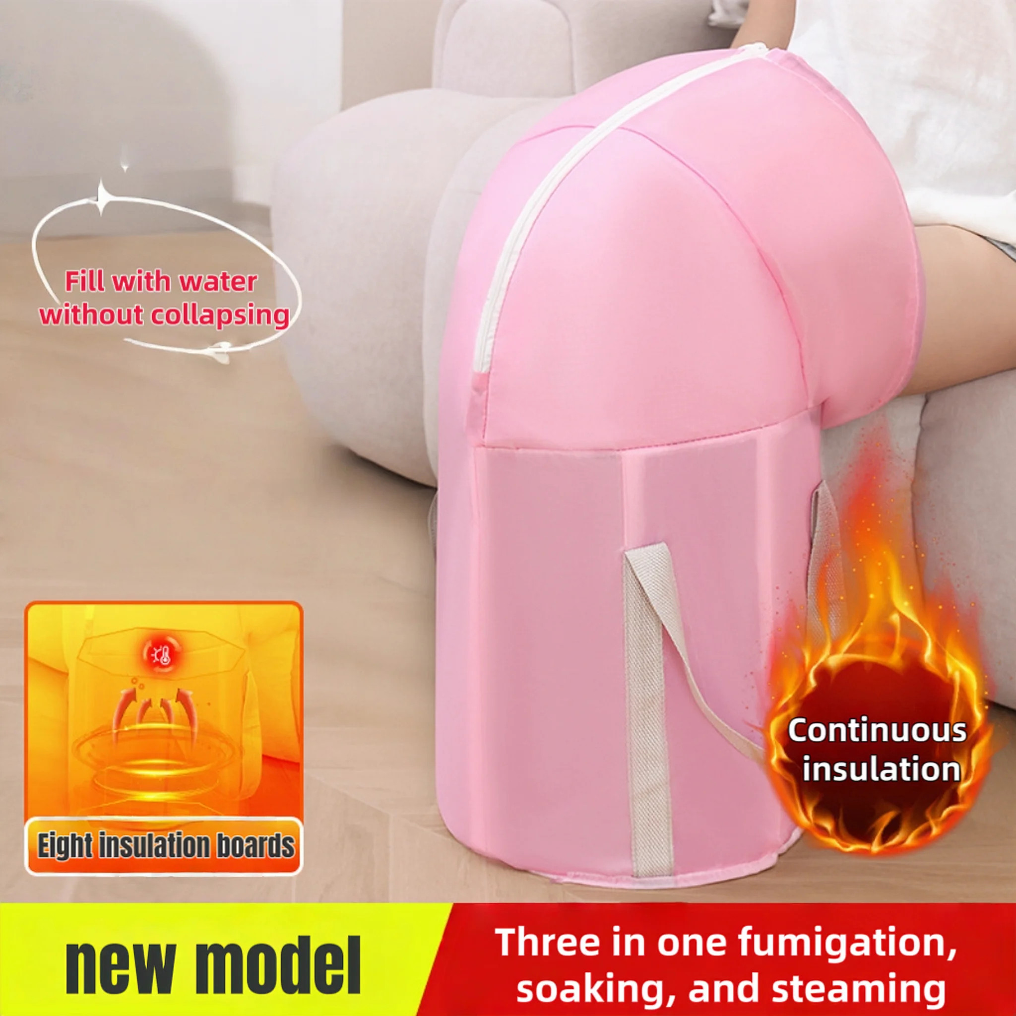 kf-S3b20db8eeea146809b3911e297422babf Foot bath bag on calf, foldable foot bath tub, portable home bedroom, winter foot bath tub, foot soaking tub, insulation, travel - Image 1