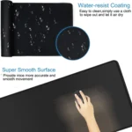 Pc Gamer Mousepad Great Wave Keyboard Big Gaming Mouse Pad White Kawaii Mat Rubber Accessories Computer Laptop Setup Desk Mat - Image 4