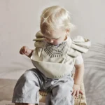 Baby Bibs INS Nordic Style Angel Feed Pocket Burp Girl Boy Infant Meals Bib Waterproof Easy Clean Cute Elephant Bibs Soft PU - Image 2