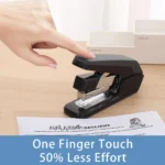 Deli 50 Sheets Heavy Duty Stapler Effortless Paper Binder School Supplies Stationery Stapler Without Staples Office Supplies - Image 4