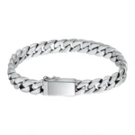 Solid S925 Sterling Silver Bracelet 7MM 8MM 10MM Punk Argent 925 Silver Jewelry Never Fade Men Jewelry Gifts Past Test - Image 6