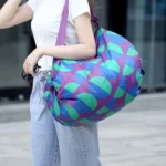 Folding Shopping Bag With Large Capacity And Portable Hand-held Spring Roll Bag For Japanese Accordion Supermarket Shopping - Image 3