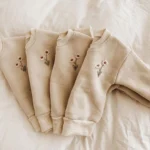 Baby Girls Clothes Set Fleece Embroidery Daisy Pullover Sweatshirt+Jogger Pants Set Girls Boys Tracksuit Toddler Girl Clothes - Image 3