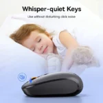 Baseus F01B Mouse Wireless Bluetooth 5.0 Mouse 1600 DPI Silent Click For MacBook Tablet Laptop PC Gaming Accessories 2.4G Mouse - Image 6