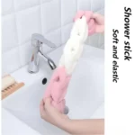 1pc Colour Block Bath Balls Mesh Foaming Sponge Bath Strips Adult Back Body Rubbing Towels Mud Rubbing Bath Towels Supplies - Image 4