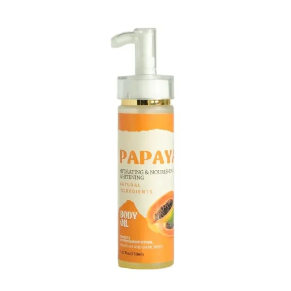 small moq brightening kojic acid body oil papain for anti oxidant skin lightening papaya body oil for massage
