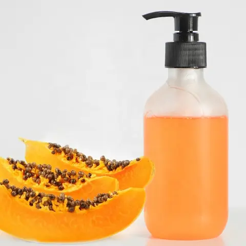 smooth long lasting fragrance papaya shower gel Whitening and moisturizing body cleaning gel shower